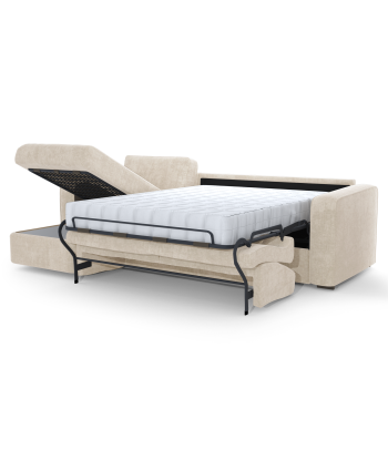 Canapé d'angle gauche convertible express matelas 140cm LINA Velours Voir les baskets