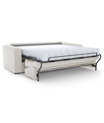 Canapé convertible express matelas 160cm LINA Tissu tramé toucher doux pas chere