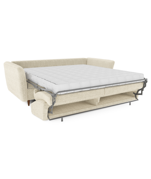 Canapé convertible express matelas 140cm OWEN Velours à motifs ou a consommer sur place