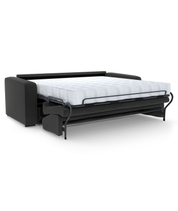 Canapé convertible express matelas 160cm LINA Tissu tramé toucher doux pas chere