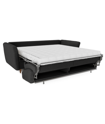 Canapé convertible express matelas 140cm OWEN Tissu bouclette de pas cher