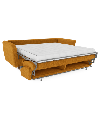 Canapé convertible express matelas 160cm OWEN Velours à motifs pas cher 