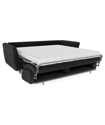 Canapé convertible express matelas 160cm OWEN Velours à motifs pas cher 