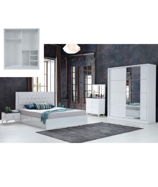 Chambre Teck design destockage