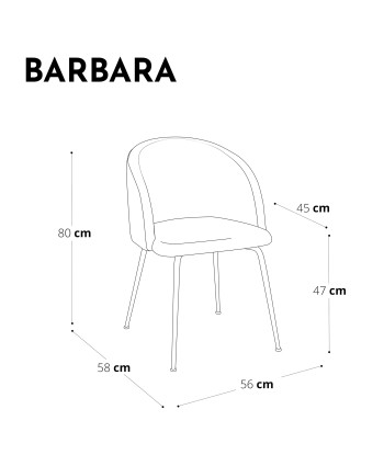 Set de 2 chaises BARBARA Tissu tramé pieds dorés en linge