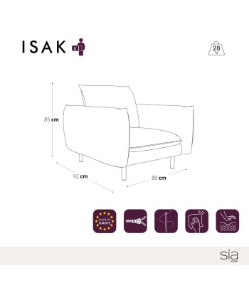 Fauteuil ISAK Tissu tramé Toutes les collections ici