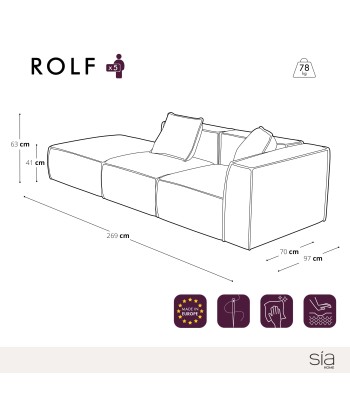 Canapé gauche 5 places ROLF Velours côtelé de l' environnement