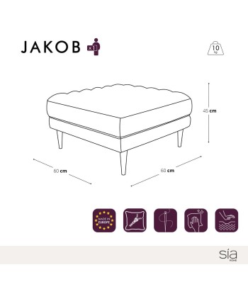 Pouf JAKOB Velours Comparez et commandez 