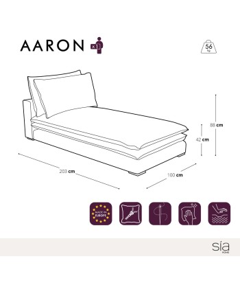 Chaise longue AARON Tissu tramé online