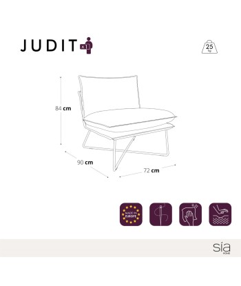 Fauteuil JUDIT Velours Pour