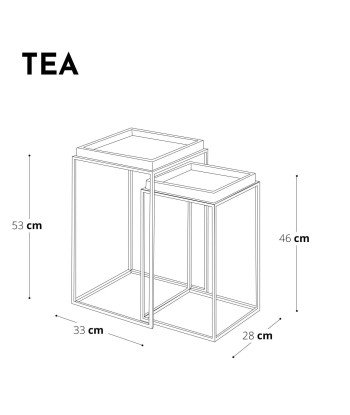 Table d'appoint TEA Marbre pieds dorés 2024