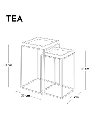 Table d'appoint TEA Marbre pieds dorés 2024