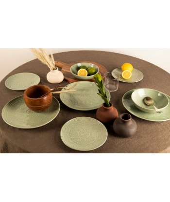 Set de 6 assiettes plates MOA Grès Comparez plus de prix