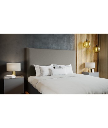 Tête de lit ISAKI Tissu tramé 190x128cm Paris Déstockage Promo