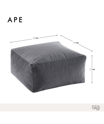 Pouf carré APE Velours côtelé vente chaude votre 