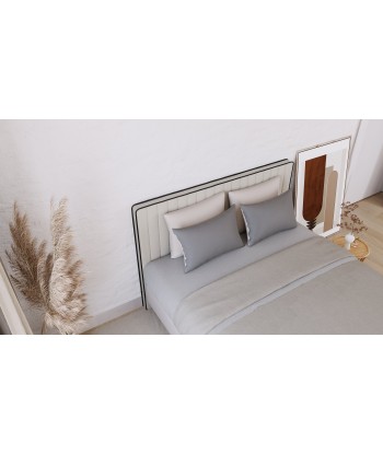 Ensemble de lit Gaya Tissu tramé 160x200cm (tête de lit, sommier à coffres, matelas et surmatelas) online