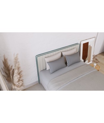 Ensemble de lit Gaya Tissu tramé 160x200cm (tête de lit, sommier à coffres, matelas et surmatelas) online