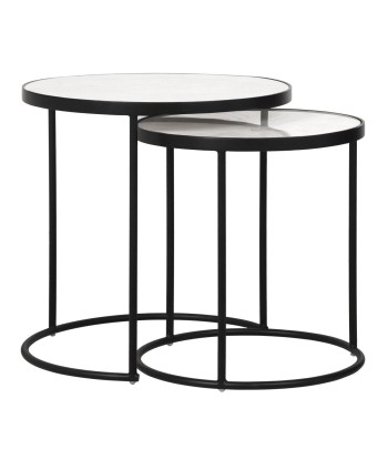 Table d'appoint STELLA Marbre pieds noirs votre