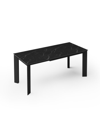 Table extensible Arum Céramique pieds noirs 120x80x76cm est présent 