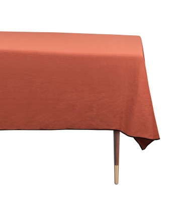 Nappe AKI coton et lin Bourdon noir 250x170cm Paris Déstockage Promo